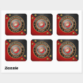 USMC-Emblem [Special Edition] [3D] Quadratischer Aufkleber (Blatt)