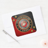 USMC-Emblem [Special Edition] [3D] Quadratischer Aufkleber (Umschlag)