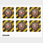 USMC-Emblem [Special Edition] [3D] Quadratischer Aufkleber (Blatt)