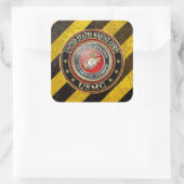 USMC-Emblem [Special Edition] [3D] Quadratischer Aufkleber (Tasche)