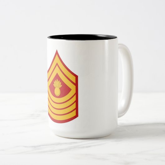 USMC First Sergeant Rangabzeichen Kaffeetasse (VorderseiteRechts)