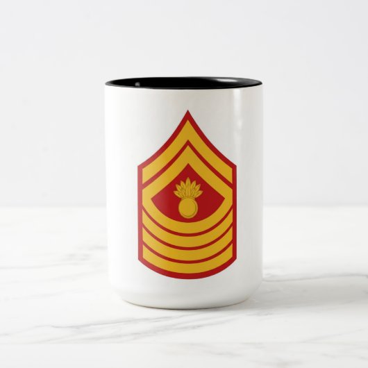 USMC First Sergeant Rangabzeichen Kaffeetasse (Mittel)