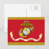 USMC-Flag Postkarte (Vorne/Hinten)