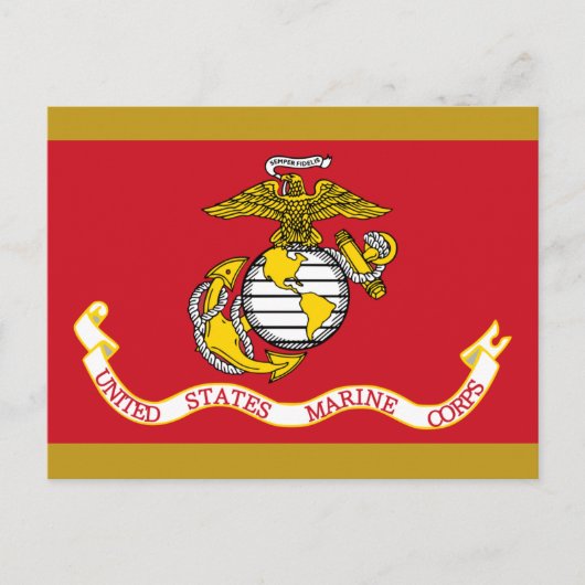 USMC-Flag Postkarte (Vorderseite)