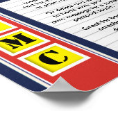 USMC Foto Scrapbook Collage Poster (Ecke)