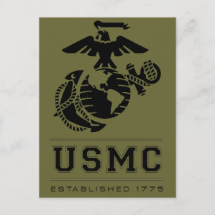 USMC gegründet 1775 Postkarte