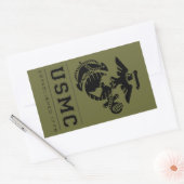 USMC gegründet 1775 Rechteckiger Aufkleber (Umschlag)