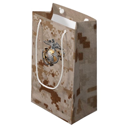 USMC Gift Bags für ein Geschenk für ein Schiffskor Kleine Geschenktüte (Vorderseite Schrägansicht)