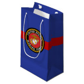 USMC Gift Bags - Geschenk des Meereskorps - Blues  Kleine Geschenktüte (Vorderseite Schrägansicht)