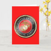 USMC Greeting Card Karte (Gelbe Blume)