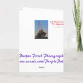 USMC-Grußkarte Karte (Rückseite)