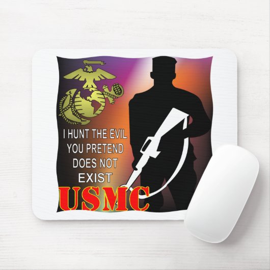 USMC I jagen das Böse, das Sie vorgeben, existiert Mousepad (Mit Mouse)