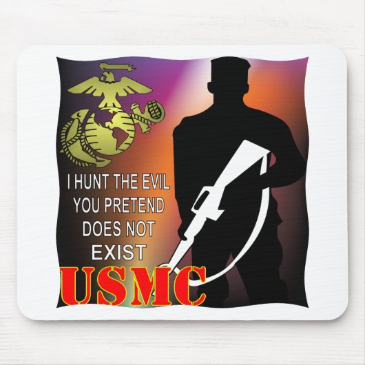 USMC I jagen das Böse, das Sie vorgeben, existiert Mousepad (Vorne)