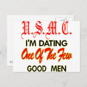 USMC Ich bin einer der wenigen guten Männer Verabr Postkarte (Vorne/Hinten)