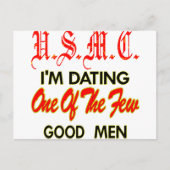 USMC Ich bin einer der wenigen guten Männer Verabr Postkarte (Vorderseite)