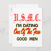 USMC Ich bin einer der wenigen guten Männer Verabr Postkarte (Vorne/Hinten)