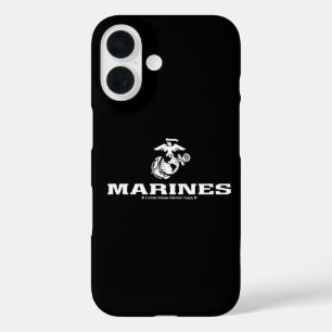 USMC Logo gestapelt - weiß iPhone 16 Hülle