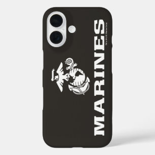 USMC Logo gestapelt - weiß iPhone 16 Hülle