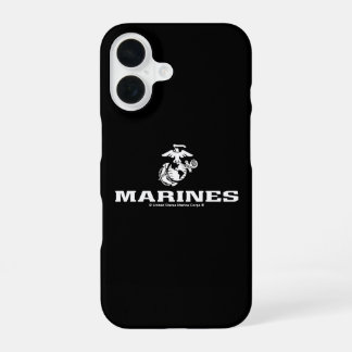 USMC Logo gestapelt - weiß iPhone 16 Hülle