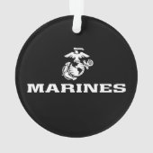 USMC Logo gestapelt - weiß Ornament (Rückseite)