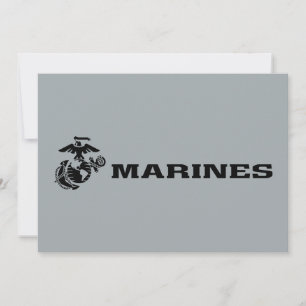 USMC-Logo mit schwarzen Logos