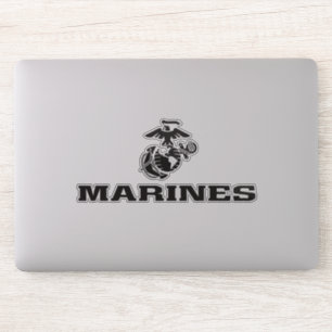 USMC-Logo mit schwarzen Logos Aufkleber