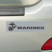 USMC-Logo mit schwarzen Logos Autoaufkleber (Auf Auto)