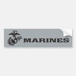 USMC-Logo mit schwarzen Logos Autoaufkleber