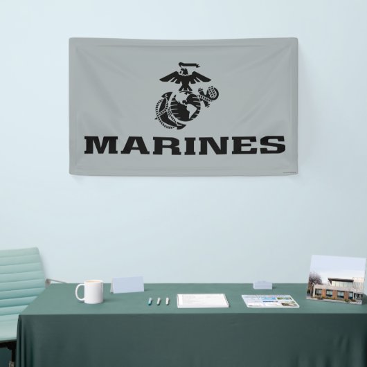 USMC-Logo mit schwarzen Logos Banner (Messeveranstaltung)