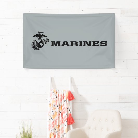 USMC-Logo mit schwarzen Logos Banner (Insitu)