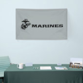 USMC-Logo mit schwarzen Logos Banner (Messeveranstaltung)