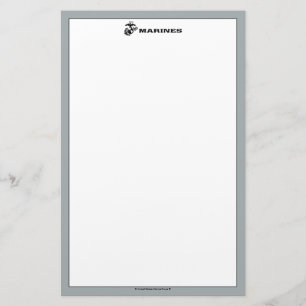 USMC-Logo mit schwarzen Logos Briefpapier