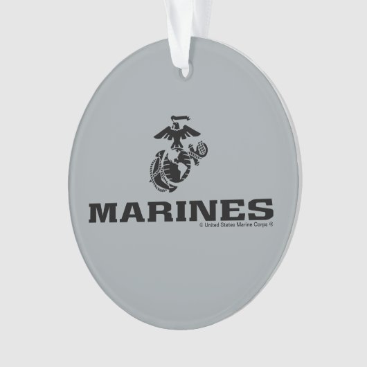USMC-Logo mit schwarzen Logos Ornament (Vorderseite)