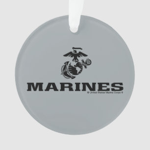 USMC-Logo mit schwarzen Logos Ornament