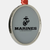 USMC-Logo mit schwarzen Logos Ornament Aus Metall (Rechts)