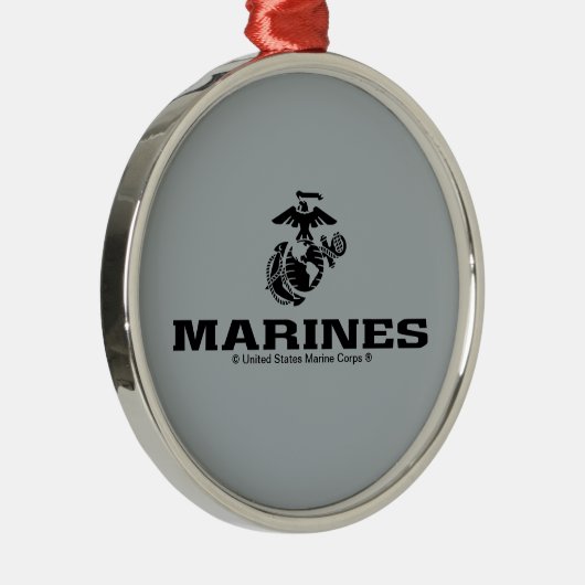 USMC-Logo mit schwarzen Logos Ornament Aus Metall (Rechts)