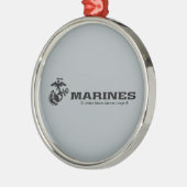 USMC-Logo mit schwarzen Logos Ornament Aus Metall (Links)