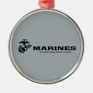 USMC-Logo mit schwarzen Logos Ornament Aus Metall