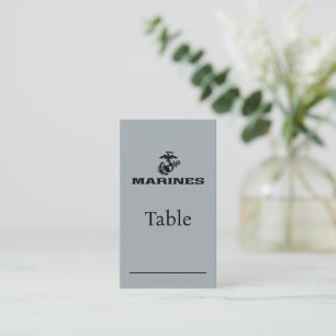 USMC-Logo mit schwarzen Logos Platzkarte