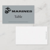 USMC-Logo mit schwarzen Logos Platzkarte (Vorne/Hinten)