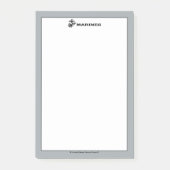 USMC-Logo mit schwarzen Logos Post-it Klebezettel (Vorderseite)