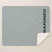 USMC-Logo mit schwarzen Logos Sherpadecke (Vorderseite (Horizontal))