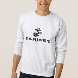 USMC-Logo mit schwarzen Logos Sweatshirt
