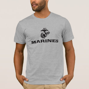 USMC-Logo mit schwarzen Logos T-Shirt