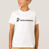 USMC Logo - Schwarz T-Shirt (Vorderseite)