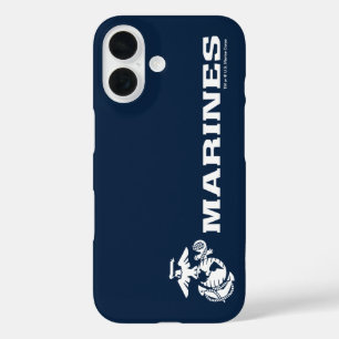 USMC-Logo - Weiß iPhone 16 Hülle