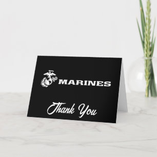 USMC-Logo - Weiß Dankeskarte
