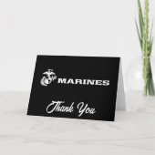 USMC-Logo - Weiß Dankeskarte (Vorderseite)