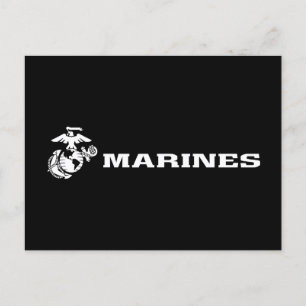 USMC-Logo - Weiß Feiertagspostkarte