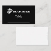 USMC-Logo - Weiß Platzkarte (Vorne/Hinten)
